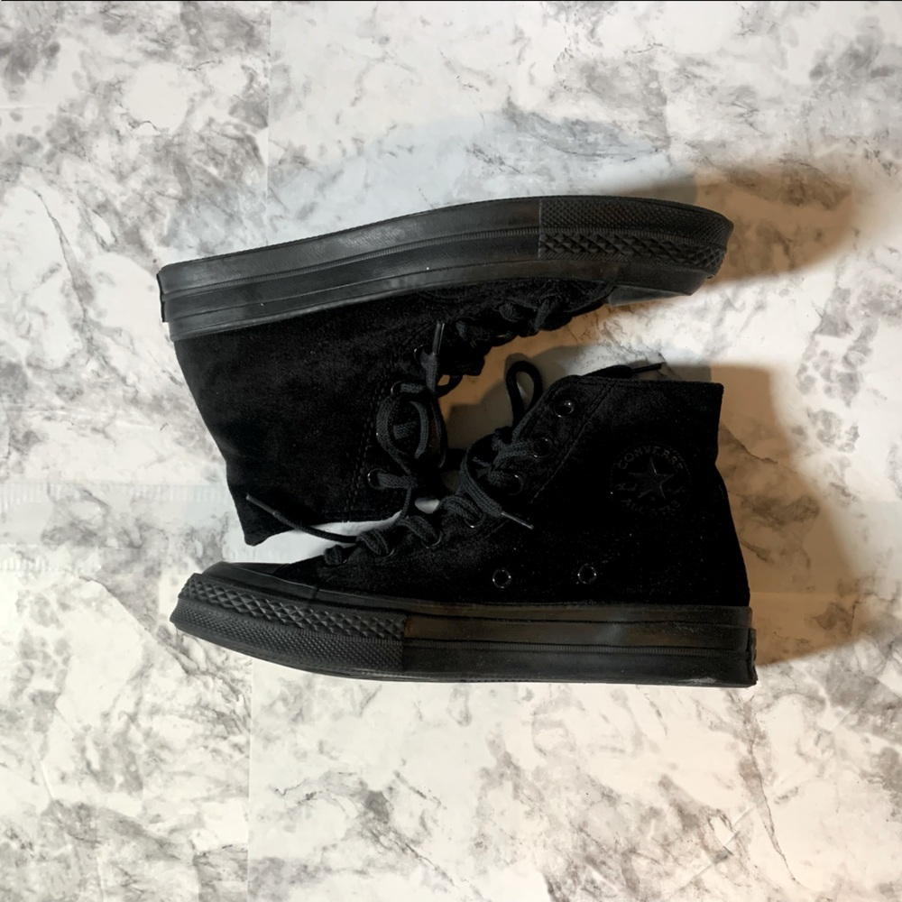 Converse Black Suede High Top Sneakers